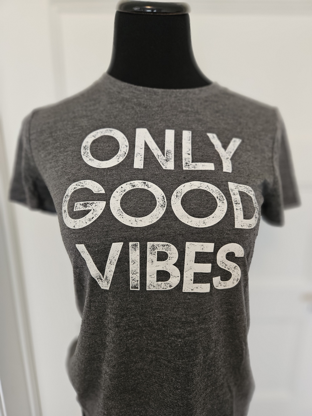 Modern Lux Charcoal 'Only Good Vibes' Graphic Tee